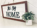 Rachel's Wood Barn | Home Decor | Let’s Stay Home Sign