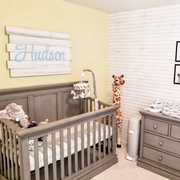 Boy Nursery Wall Decor Wooden Name Signs For Baby Room Rachel's